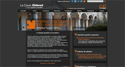 Desktop Screenshot of coursdiderot.com